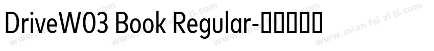 DriveW03 Book Regular字体转换
